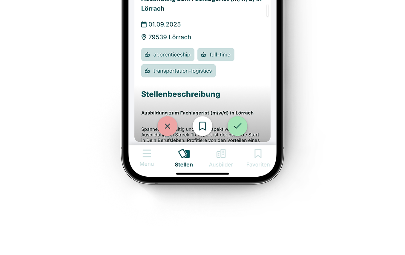 Azubiyo-App-Stellenanzeige-SwipeMenu