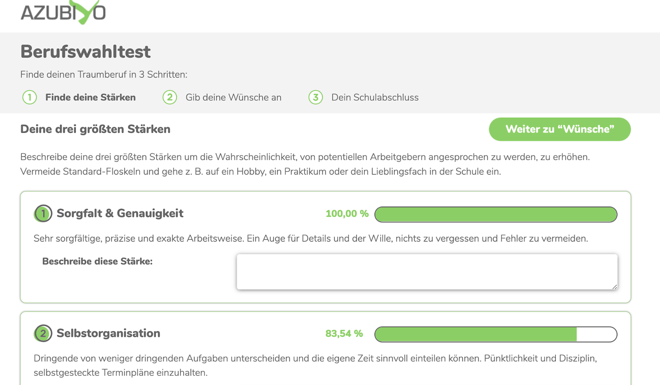 Berufswahltest: Kostenloser Berufstest Mit Eignung | Azubiyo