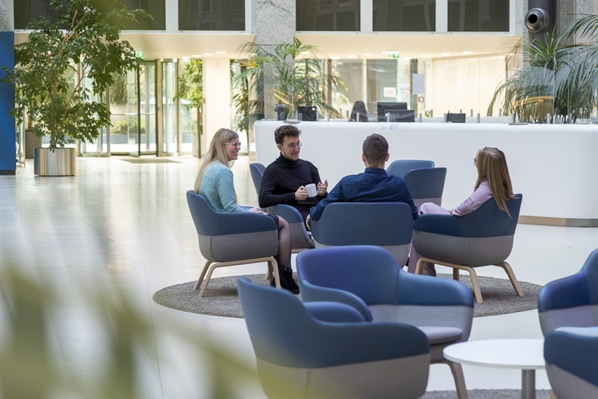 Helaba: Das Atrium im Helaba Campus