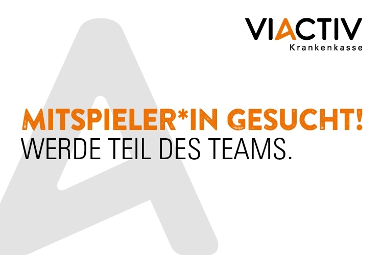 VIACTIV Krankenkasse: Mitspieler*in gesucht