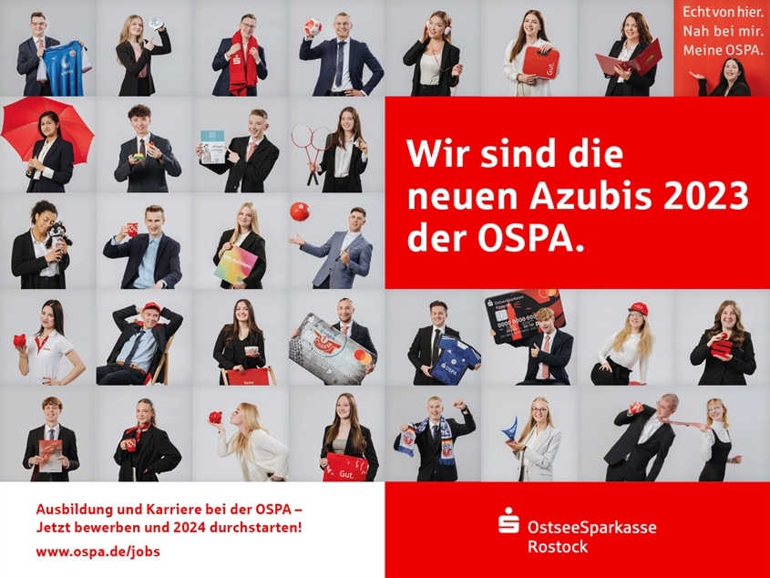 OstseeSparkasse Rostock: Unsere Auszubildenden 2023