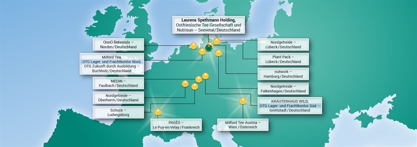 Laurens Spethmann Holding Aktiengesellschaft & Co. KG: Standorte